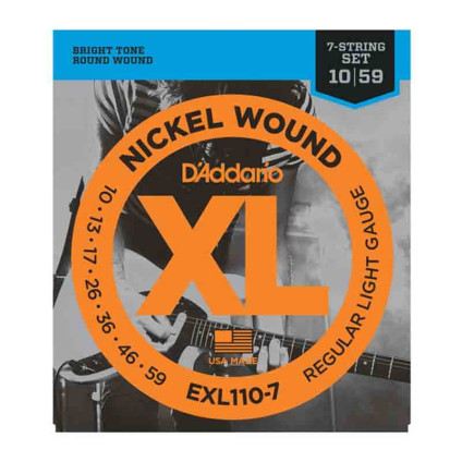 قیمت خرید فروش سیم گیتار الکتریک هفت سیم Daddario EXL110-7