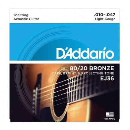قیمت خرید فروش سیم گیتار آکوستیک 10-47 Daddario EJ36 Bronze