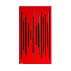 Deconik Wave Wood Alpha Bass Trap Red