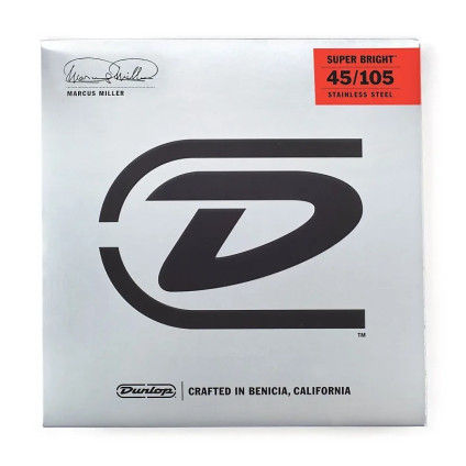 قیمت خرید فروش گیتار بیس 4 سیم Dunlop Marcus Miller Super Bright 45-105