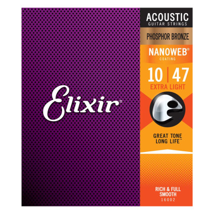 قیمت خرید فروش سیم گیتار آکوستیک 10-47 Elixir 10-47 Nanoweb Phosphor Bronze