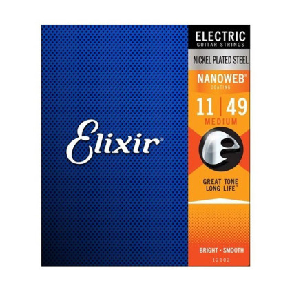 قیمت خرید فروش سیم گیتار الکتریک Elixir 11-49 Nanoweb