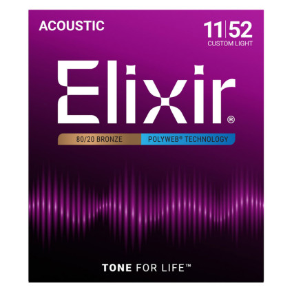 قیمت خرید فروش سیم گیتار آکوستیک 11-52 Elixir 11-52 Polyweb