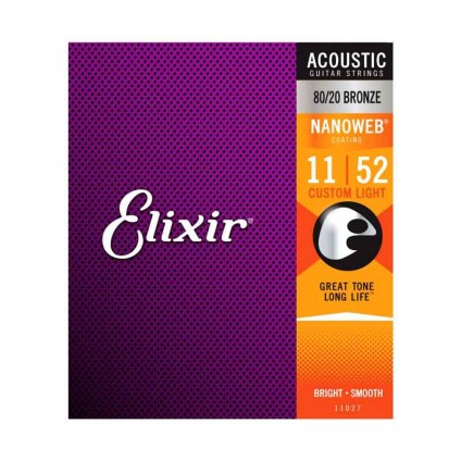 قیمت خرید فروش سیم گیتار آکوستیک 11-52 Elixir 11-52 Nanoweb