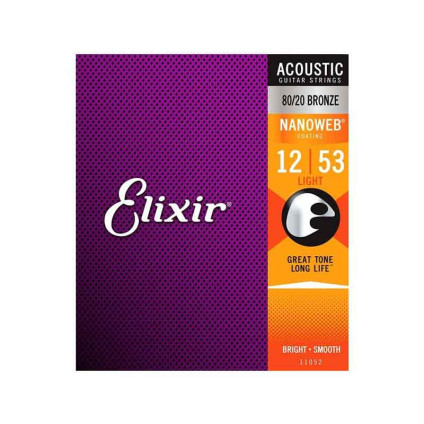قیمت خرید فروش سیم گیتار آکوستیک 12-53 Elixir 12-53 Nanoweb