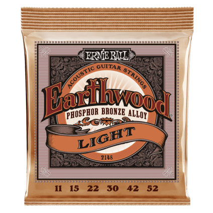 قیمت خرید فروش سیم گیتار آکوستیک 11-52 Ernie Ball 2148 Light Earthwood Phosphor Bronze 11-52