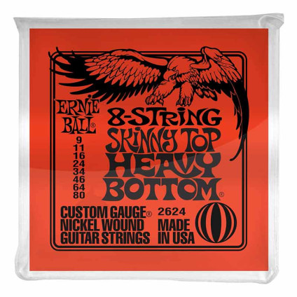قیمت خرید فروش سیم گیتار الکتریک هشت سیم Ernie Ball 8-string 2624