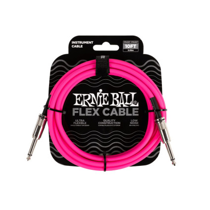 قیمت خرید فروش کابل گیتار TS to TS Ernie Ball 6413 Flex 3.05m Pink