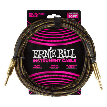 قیمت خرید فروش کابل گیتار TS to TS Ernie Ball 6428 Braided 3.05m Pay Dirt
