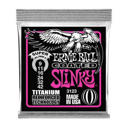 قیمت خرید فروش سیم گیتار الکتریک  9-42 Ernie ball Coated Slinky 9-42 Titanium