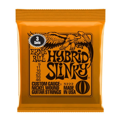 قیمت خرید فروش سیم گیتار الکتریک 9-46 Ernie Ball Hybrid Slinky 09-46|3Sets