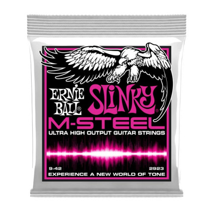 قیمت خرید فروش سیم گیتار الکتریک  9-42 Ernie Ball 2923 M-Steel Super Slinky