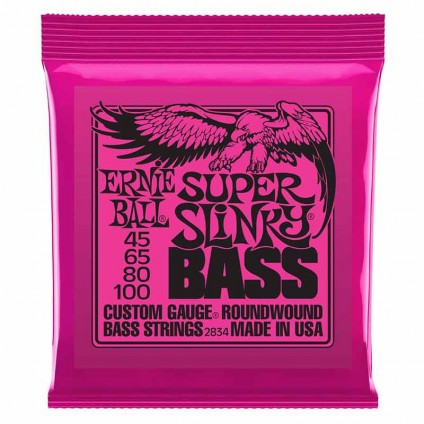 قیمت خرید فروش سیم گیتار باس 4 سیم ErnieBall Super Slinky Bass 45-100