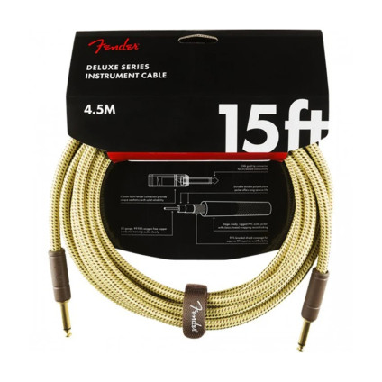 قیمت خرید فروش کابل گیتار TS to TS Fender Deluxe Series Instrument Cable Tweed 4.5m