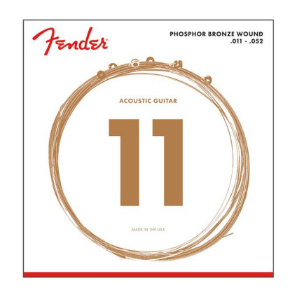 قیمت خرید فروش سیم گیتار آکوستیک 11-52 Fender Phosphor Bronze 11 52