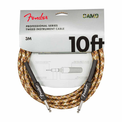 قیمت خرید فروش کابل گیتار TS to TS Fender Professional Series Instrument Cable Desert Camo Tweed 3m