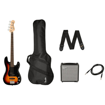 قیمت خرید فروش گیتار بیس 4 سیم Squier Affinity Precision Bass PJ LRL Pack 3-Color Sunburst