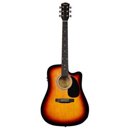 قیمت خرید فروش گیتار آکوستیک Squier SA 105CE Dreadnought Stained Hardwood Sunburst