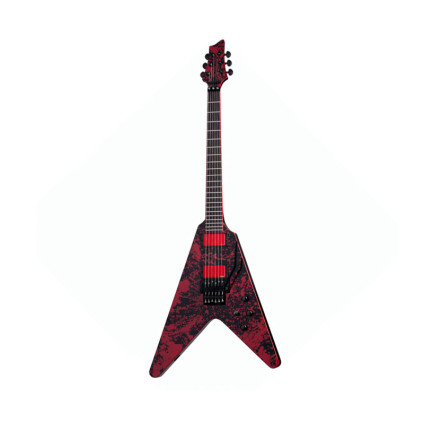 قیمت خرید فروش گیتار الکتریک Schecter V-1 FR Blood Splatter