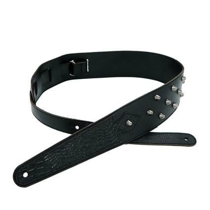 قیمت خرید فروش بند چرمی گیتار  Shining Sound Leather Strap  Spike M01 Black