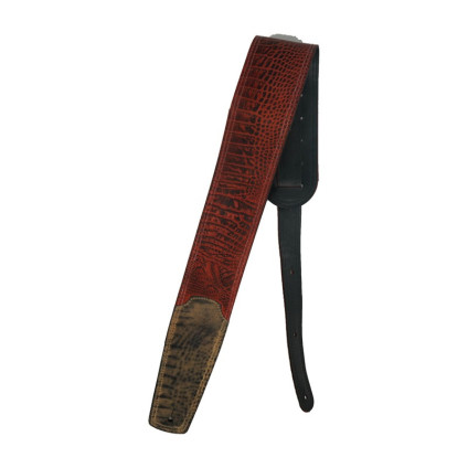 قیمت خرید فروش بند چرمی گیتار  Shining Sound LTH Snake Crest Dark Rusted Brown