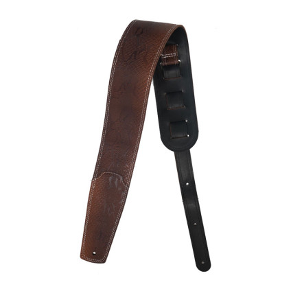 قیمت خرید فروش بند چرمی گیتار  Shining Sound LTH Snake Crest Full Dark Brown