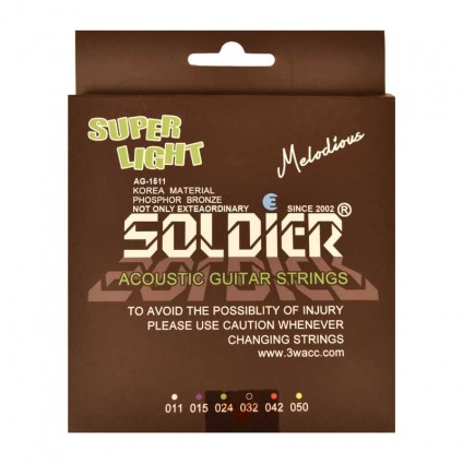 قیمت خرید فروش سیم گیتار الکتریک 11-50 Soldier Super Light 11-50