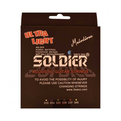 قیمت خرید فروش سیم گیتار آکوستیک 10-48 Soldier Ultra Light 10-48