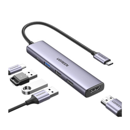 قیمت خرید فروش  UGREEN 5-in-1 Multifunction Adapter USB-C to HDMI CM478 15495