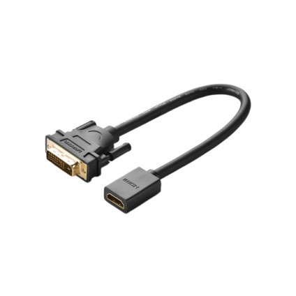 قیمت خرید فروش  UGREEN DVI Male to HDMI Female Adapter Cable 22cm Black 20118