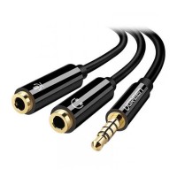 قیمت خرید فروش UGREEN TRRS to 2xTRS Audio Cable 20cm Black