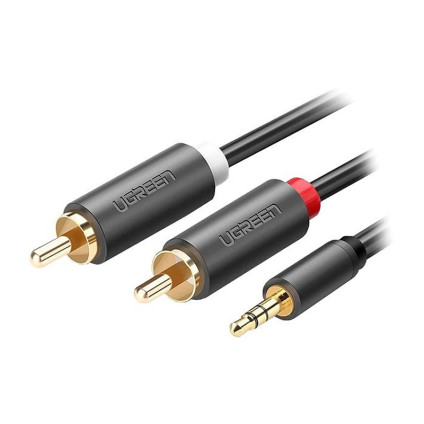 قیمت خرید فروش  UGREEN TRS 3.5 to 2xRCA 10m Black AV102