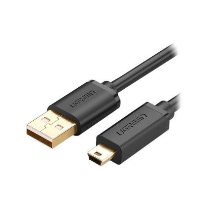 قیمت خرید فروش  UGREEN USB 2.0 A Male To Mini USB 5 Pin Male Cable 1m Black US132 10355