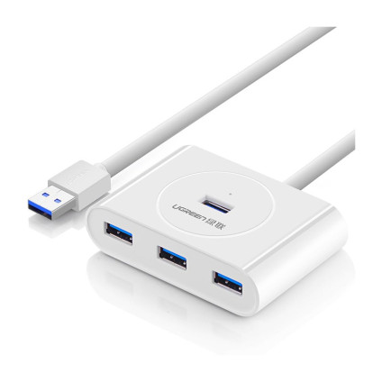 قیمت خرید فروش  UGREEN USB 3.0 A 4 Ports HUB White 1m CR113 20283