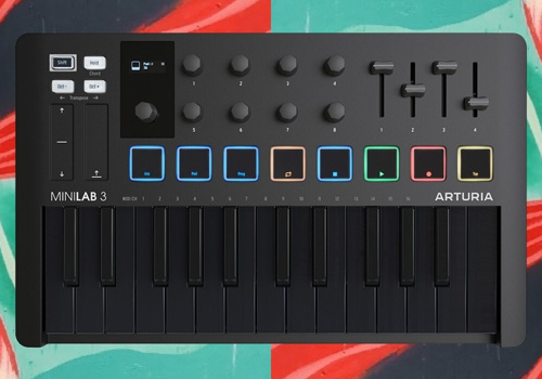arturia-minilab-3-deep-black قیمت خرید میدی کنترلر آرتوریا Arturia MiniLab 3 Deep Black