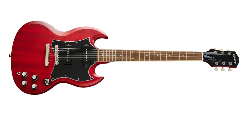 epiphone-sg-classic-p-90s-worn-cherry گیتار الکتریک اپیفون Epiphone SG Classic P 90s Worn Cherry