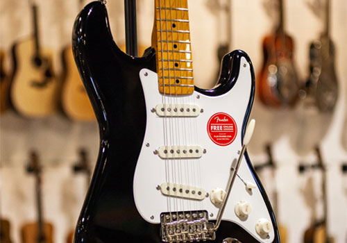 fender-classic-vibe-50s-strat-black گیتار الکتریک فندر اسکوایر Squier Classic Vibe 50s Strat Black