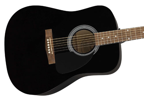 fender-fa-115-dreadnought-pack-black گیتار آکوستیک فندر Squier SA 150 Dreadnought Stained Hardwood Black