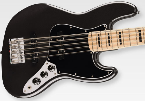 squier-affinity-active-jazz-bass-v-mn-bpg-black-metallic گیتار بیس فندر اسکوایر Squier Affinity Active Jazz Bass V MN BPG Black Metallic