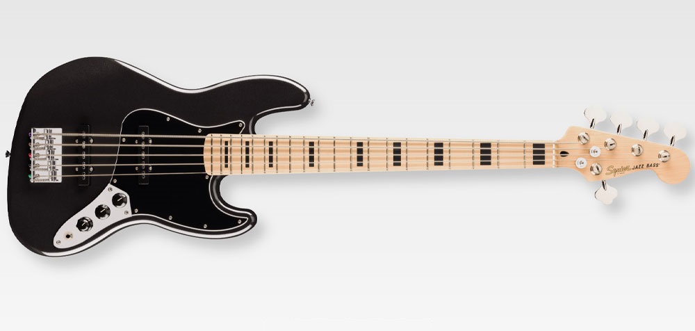squier-affinity-active-jazz-bass-v-mn-bpg-black-metallic گیتار بیس فندر اسکوایر Squier Affinity Active Jazz Bass V MN BPG Black Metallic