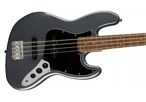 squier-affinity-jazz-bass-lrl-bpg-charcoal-frost-metallic گیتار بیس فندر اسکوایر Squier Affinity Jazz Bass LRL BPG Charcoal Frost Metallic