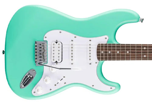 squier-debut-strat-lrl-hss-sea-foam-green قیمت خرید گیتار الکتریک فندر اسکوایر Squier Debut Strat LRL HSS Sea Foam Green