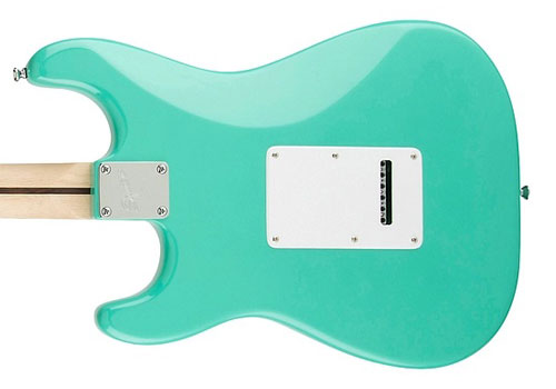 squier-debut-stratocaster-sea-foam-green قیمت خرید گیتار الکتریک فندر اسکوایر Squier Debut Strat LRL HSS Sea Foam Green