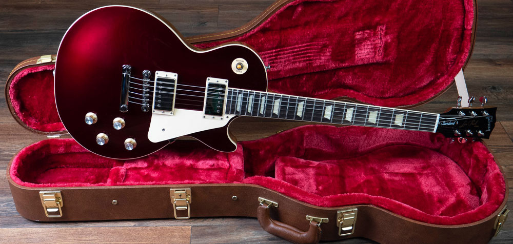 gibson-les-paul-standard-60s-plain-top-sparkling-burgundy گیتار الکتریک گیبسون Gibson Les Paul Standard 60s Plain Top Sparkling Burgundy