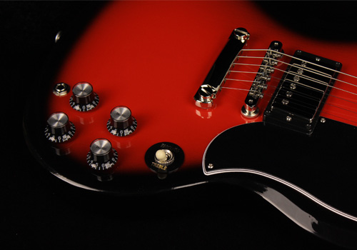 gibson-sg-standard-61-stop-bar-cardinal-red-burst گیتار الکتریک گیبسون Gibson SG Standard 61 Stop Bar Cardinal Red Burst