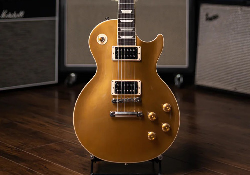گیتار الکتریک گیبسون Gibson Slash Victoria Les Paul Standard Goldtop Dark Back