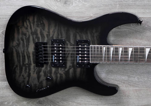 گیتار الکتریک جکسون Jackson Dinky JS20 DKQ 2PT Transparent Black