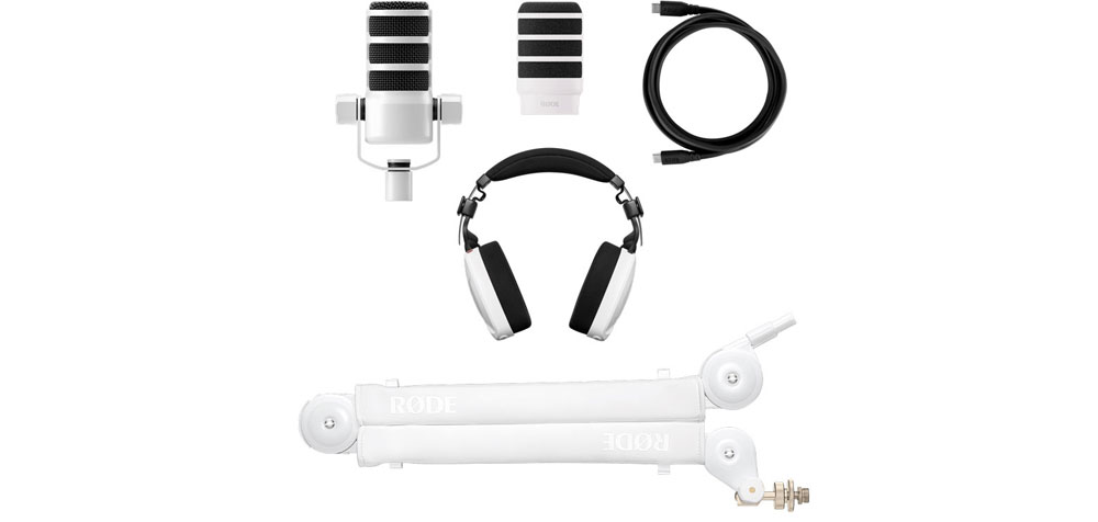 rode-usb-podcast-expansion-kit-white پکیج پادکست رود RODE USB Podcast Expansion Kit White