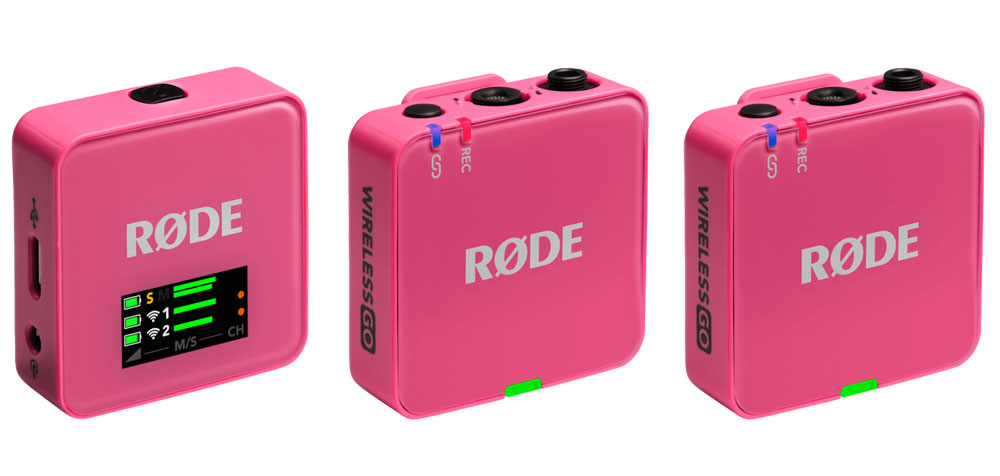 rode-wireless-go-gen-3-pink میکروفون یقهای بی سیم رود Rode Wireless GO Gen 3 Pink