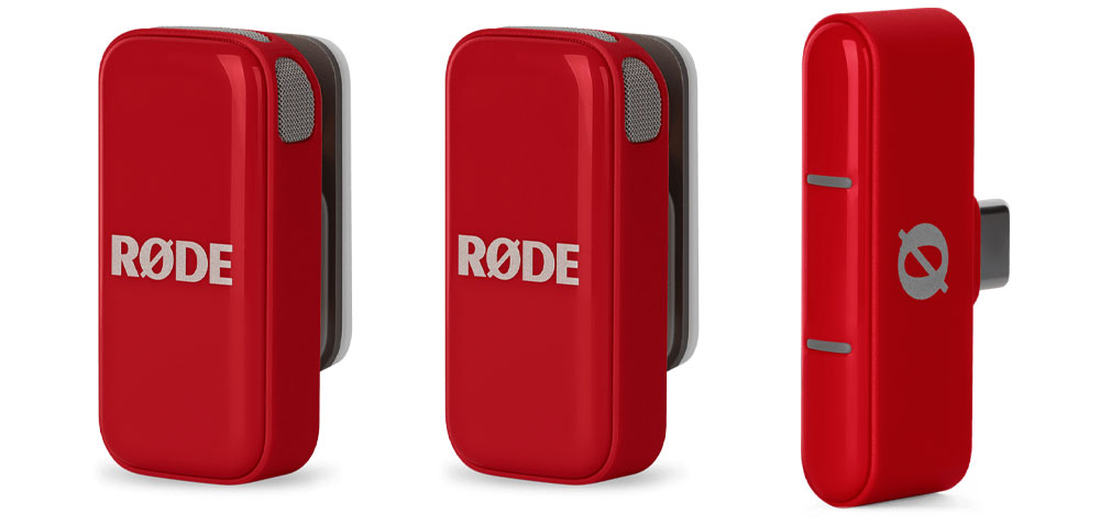 rode-wireless-micro-usb-c-red میکروفون یقهای بی سیم رود Rode Wireless Micro USB C Red